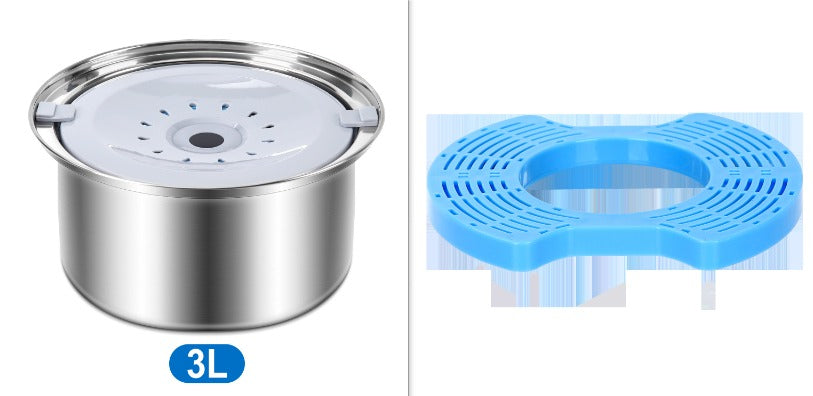 Stainless Steel Large Capacity Floating Pet Bowl