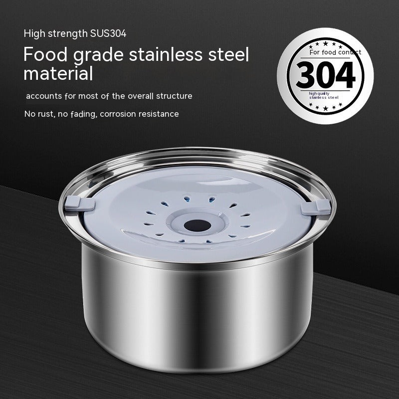 Stainless Steel Large Capacity Floating Pet Bowl