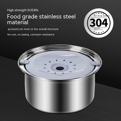 Stainless Steel Large Capacity Floating Pet Bowl