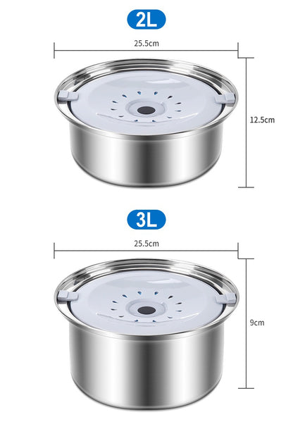 Stainless Steel Large Capacity Floating Pet Bowl