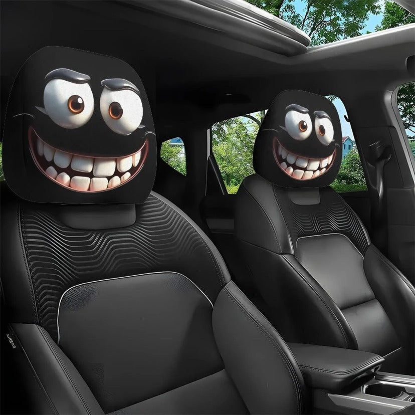 Black Skull Car Printing Pillowcase