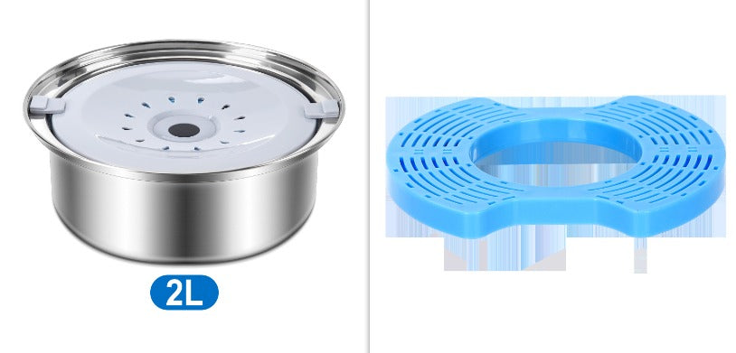 Stainless Steel Large Capacity Floating Pet Bowl